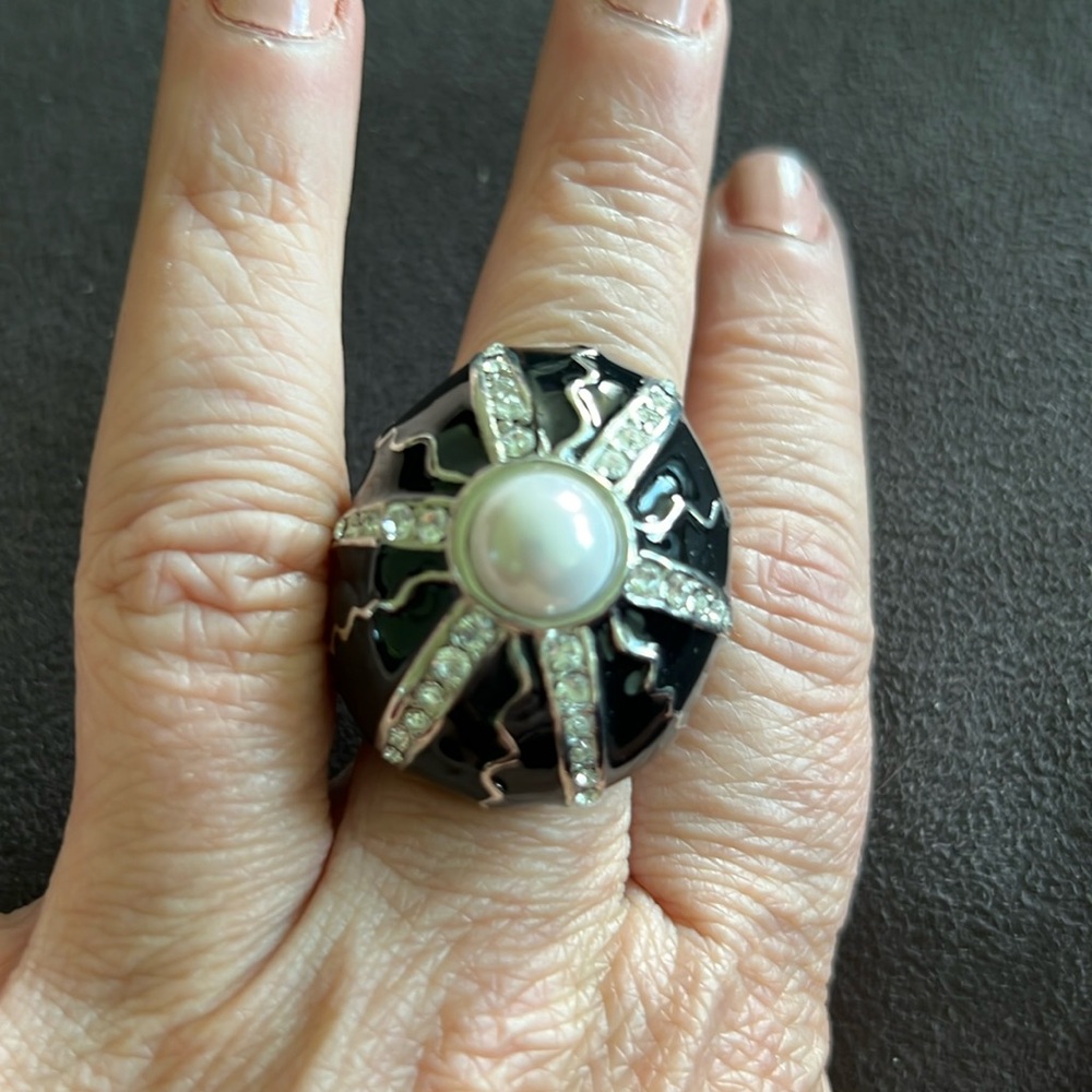Enamel Cocktail Ring